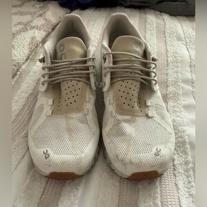 On tennis shoes - women’s size 8.5